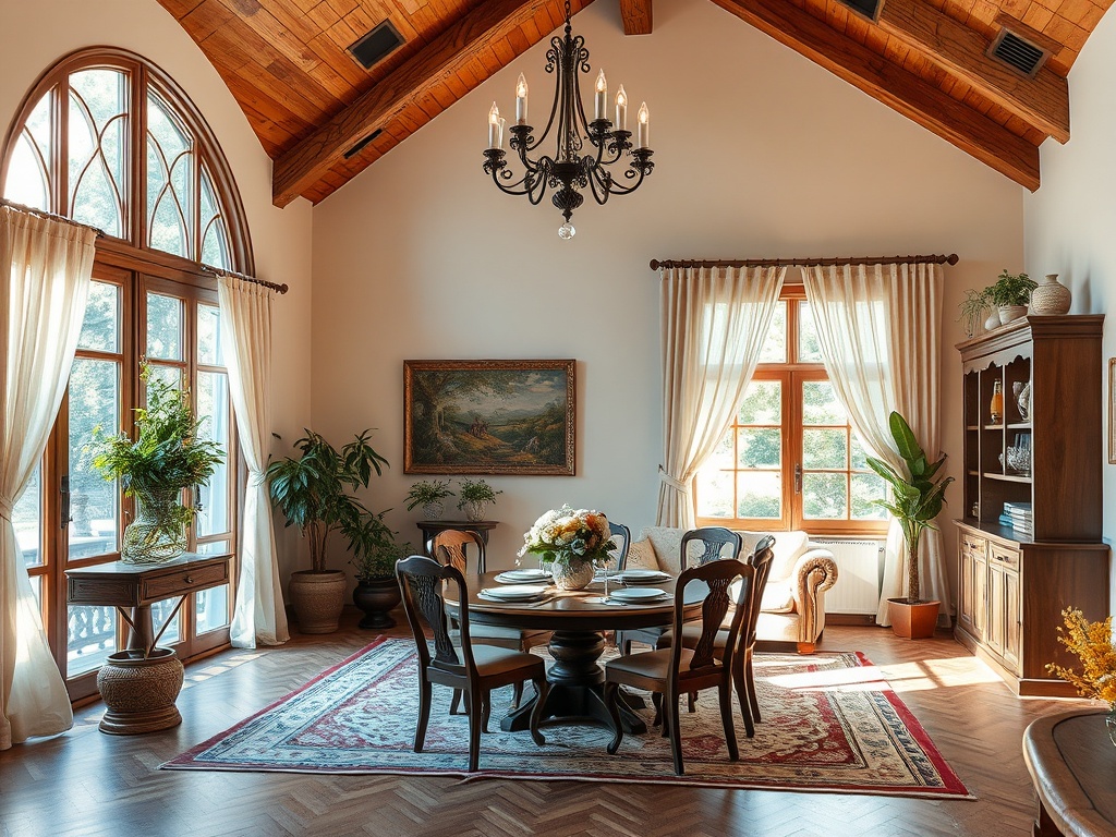 Арки и колонны в интерьере загородного дома: создание стиля